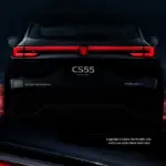 Vista traseira do CAOA Changan CS55 PHEV Flex