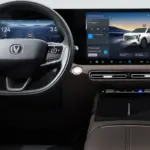 Painel e multimídia do CAOA Changan CS55 PHEV Flex