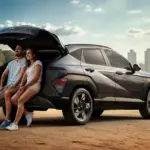 Porta-malas e uso familiar do Hyundai Kona Hybrid