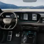Painel e volante do Audi Q6 e-tron S line 2026