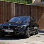Vista frontal do BMW 330e