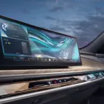 Painel curvo e console do BMW i7