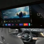 Tela de entretenimento traseira do BMW i7