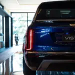 Vista traseira do Cadillac VISTIQ