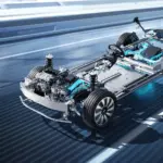 Tiggo 8 Pro PHEV 2027 — Ilustração do conjunto híbrido plug-in