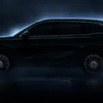 Tiggo 9 PHEV 2027 — Perfil da carroceria e iluminação