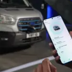 Conectividade do Ford E-Transit no aplicativo Ford