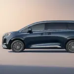 Denza D9 elétrico de perfil