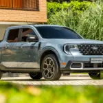 Ford Maverick Hybrid AWD: vista dianteira em três quartos