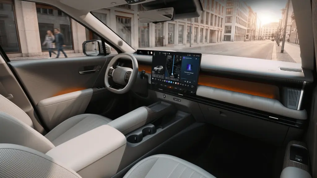 Hyundai Tucson 2027: Console e central Pleos Connect — modelo internacional