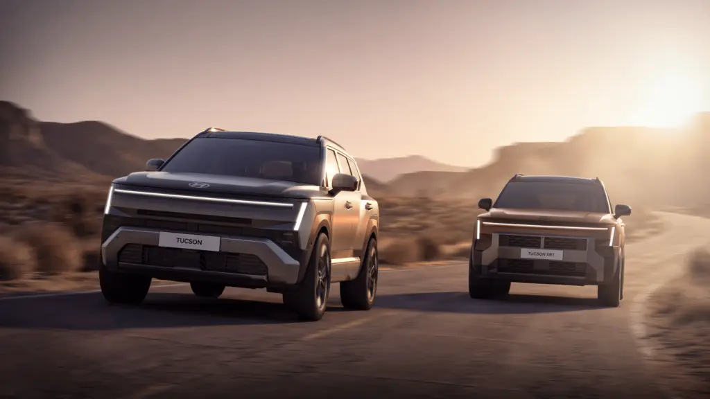 Hyundai Tucson 2027: Dois exemplares do novo Tucson na estrada — modelo internacional