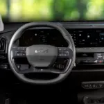 Volante e instrumentos do Kia EV5