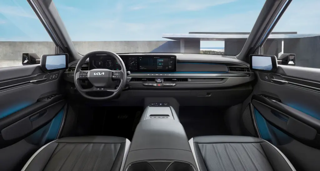 Painel e cabine do Kia EV9