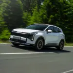 Exterior em movimento do Kia Sportage
