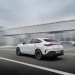 Traseira em movimento do Mercedes-AMG GLC 43 Coupé