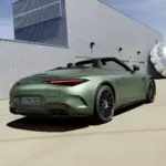 Vista traseira do Mercedes-AMG SL 63 S E Performance