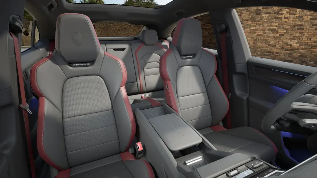 Bancos dianteiros da família Porsche Cayenne Coupé Electric