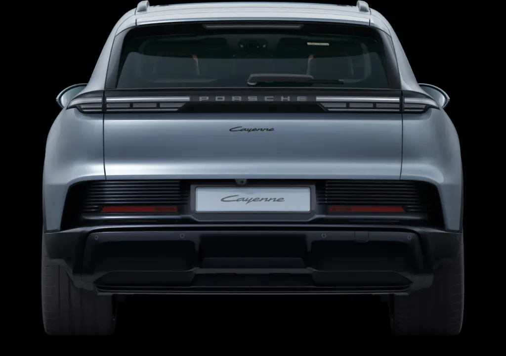 Vista traseira da família Porsche Cayenne Electric