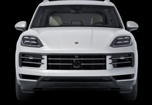 Vista frontal da família Porsche Cayenne E-Hybrid