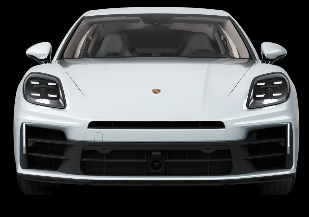 Vista frontal da família Porsche Panamera 4 E-Hybrid