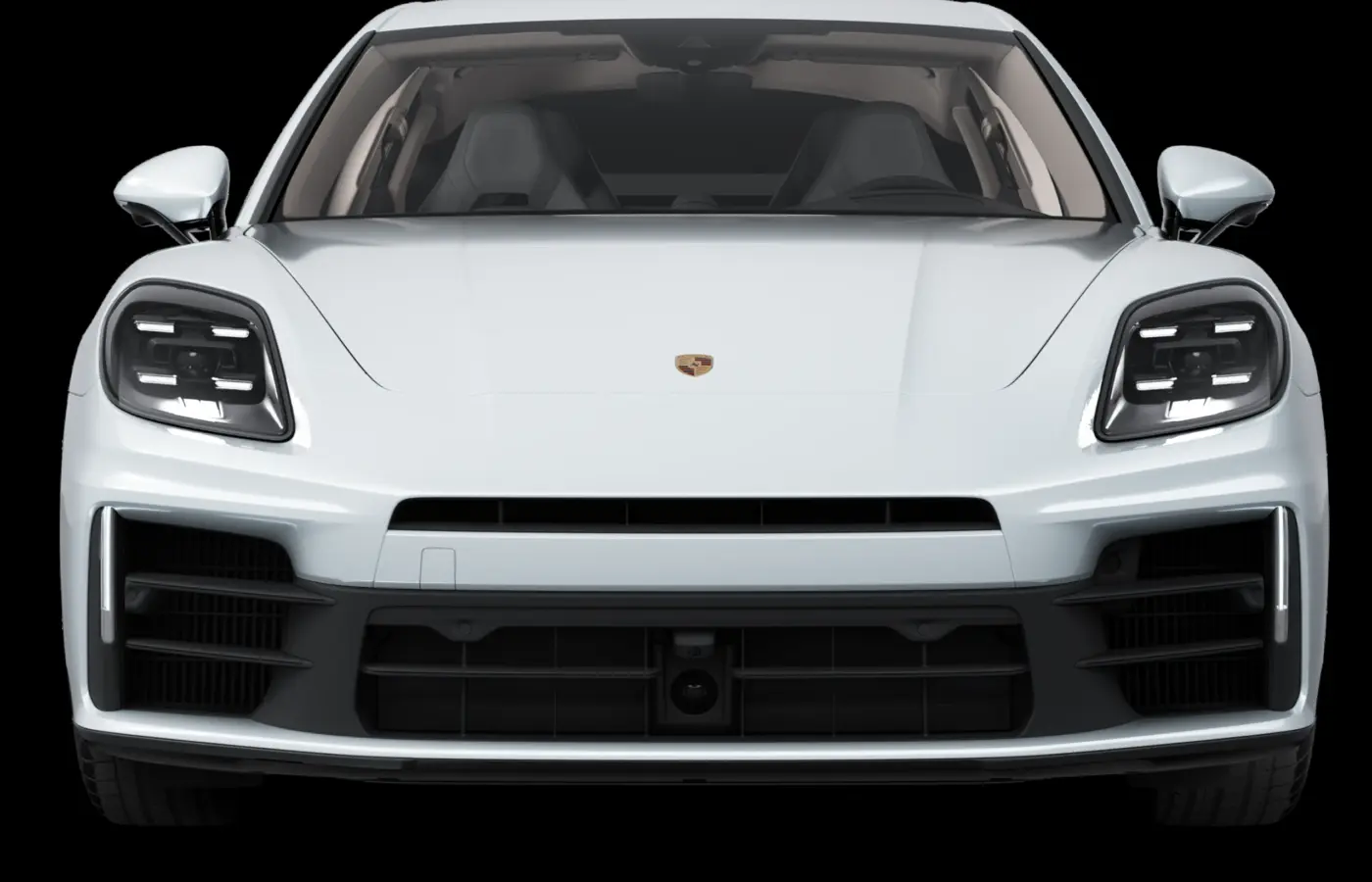 Vista frontal da família Porsche Panamera 4 E-Hybrid