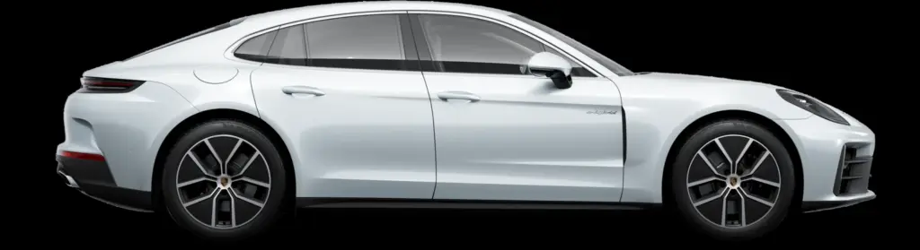 Vista lateral da família Porsche Panamera 4 E-Hybrid