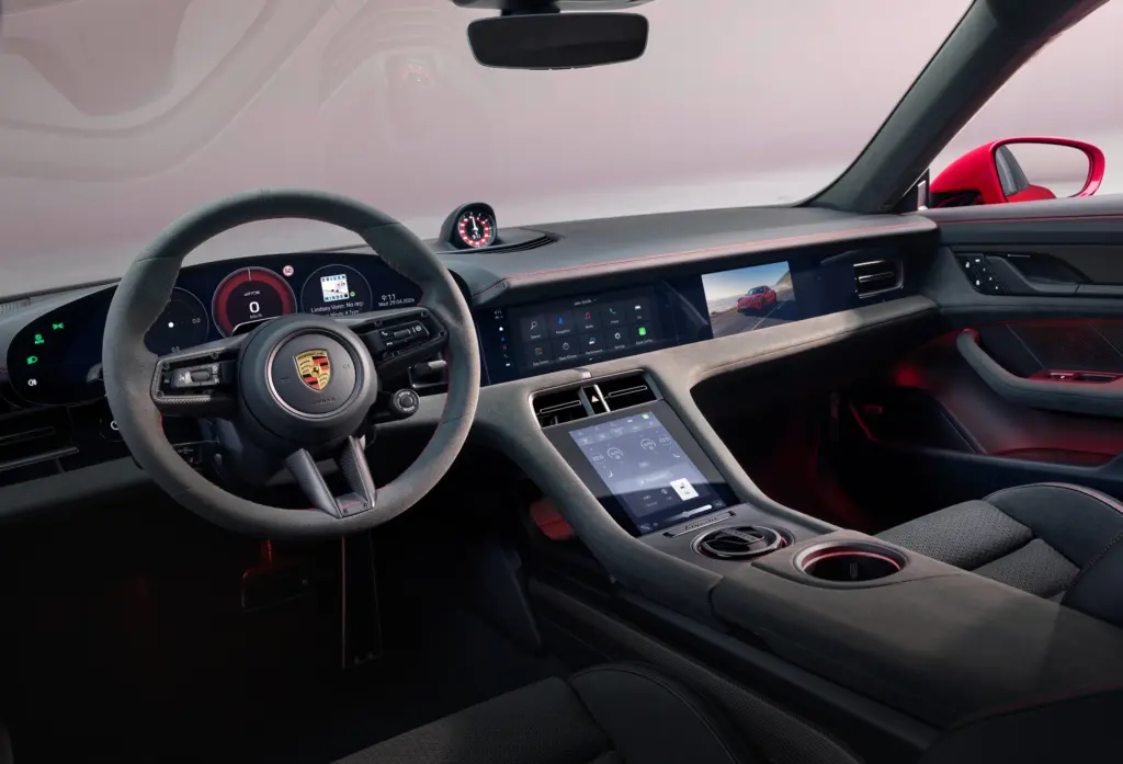 Painel e cabine da família Porsche Taycan GTS