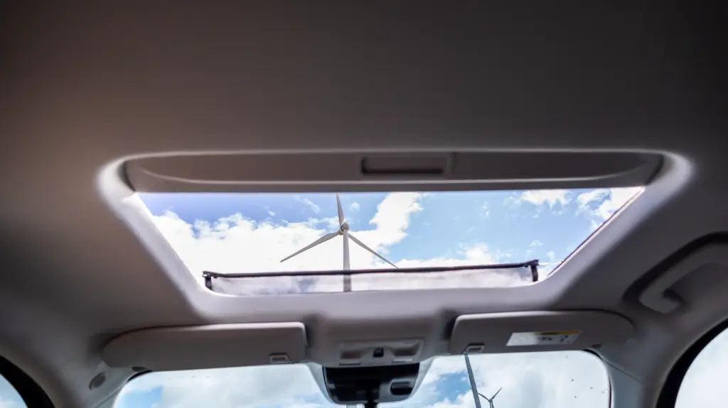 Teto solar elétrico da Ford Maverick Hybrid
