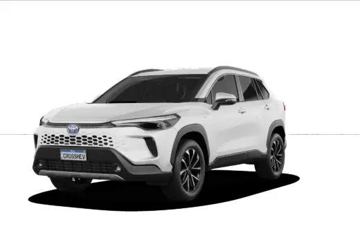 Vista exterior da versão xrv hybrid 2027 da família Toyota Corolla Cross Hybrid