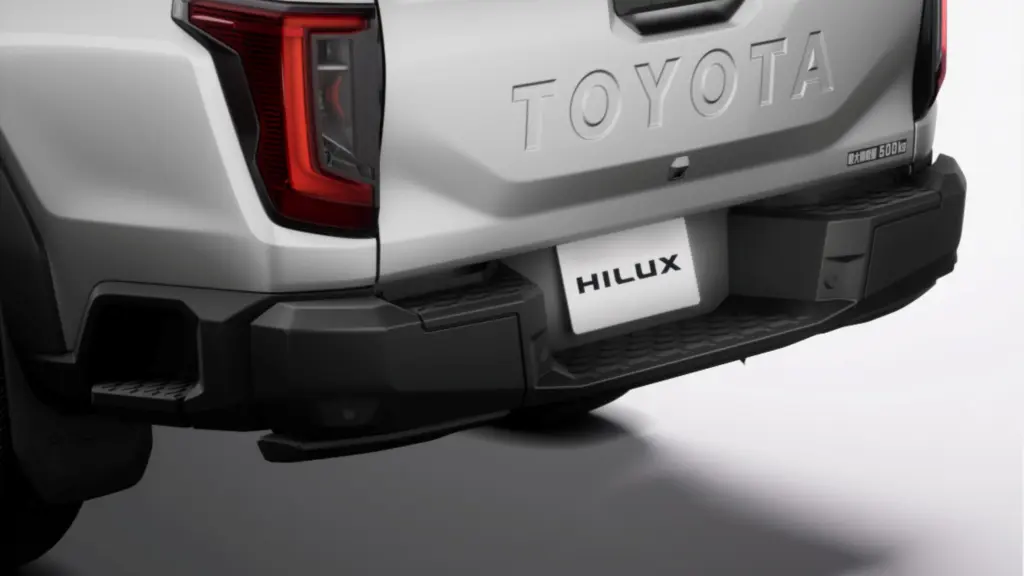 Degrau no para-choque da Hilux diesel japonesa
