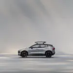 Perfil lateral do Volvo EX30 Cross Country