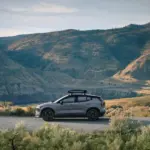 Exterior na paisagem do Volvo EX30 Cross Country