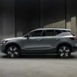 Perfil lateral do Volvo EX40