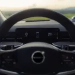 Volante e instrumentos do Volvo EX90